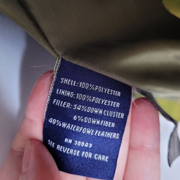 Y2K/90s chartreuse green full zip‎ down fill blend winter ski jacket M - Picture 10 of 14